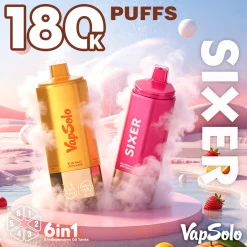 Vapsolo Sixer 180K Puffs 6 in 1 Disposable Vape Wholesale 3