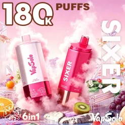 Vapsolo Sixer 180K Puffs 6 in 1 Disposable Vape Wholesale 5