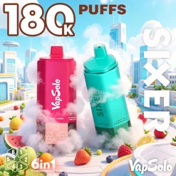 Vapsolo Sixer 180K Puffs 6 in 1 Disposable Vape Wholesale 7