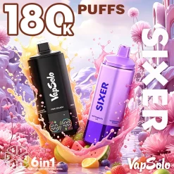 Vapsolo Sixer 180K Puffs 6 in 1 Disposable Vape Wholesale 8