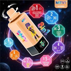 orange MRVI Seeking 160K Puffs 8 in 1 Disposable Vape Wholesale
