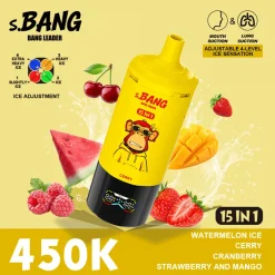 01 Watermelon Ice & Cherry Bang Leader 450K Puffs 15 in 1 Disposable Vape Wholesale