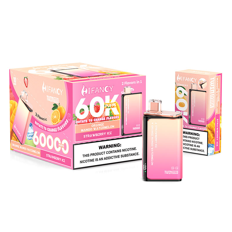 02 Orange Mango Watermelon HIFANCY TWINS MAX 60000 Puffs Disposable Vape Wholesale