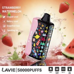 02 Strawberry Watermelon Lavie 50000 Puffs Sour&Ice Control Disposable Vape Wholesale