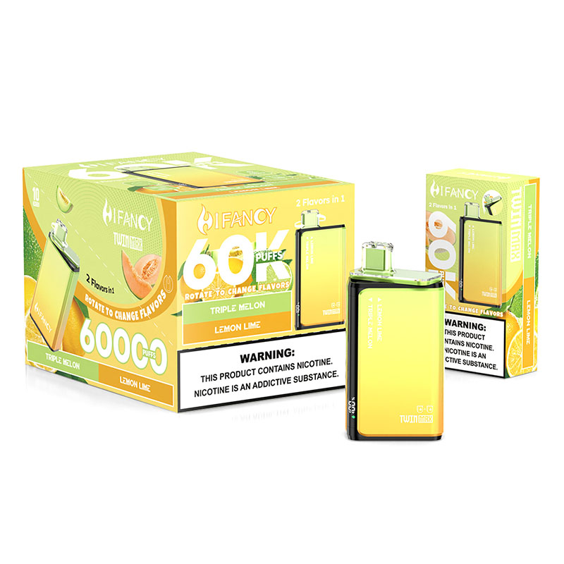 03 Lemon Lime HIFANCY TWINS MAX 60000 Puffs Disposable Vape Wholesale