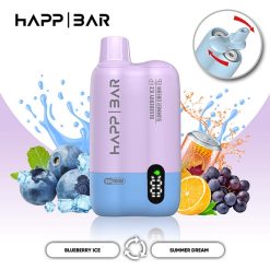 04 Blueberry Ice HAPP BAR SH150K 150K Puffs 2 in 1 Disposable Vape Wholesale