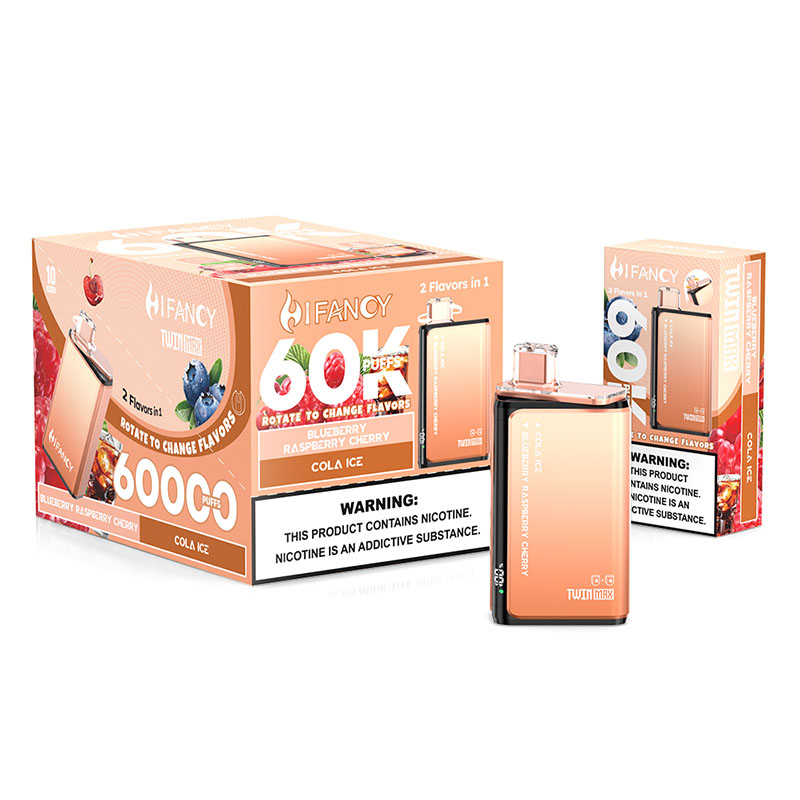 04 Blueberry Raspberry Cherry HIFANCY TWINS MAX 60000 Puffs Disposable Vape Wholesale