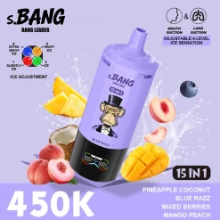 04 Pineapple Coconut & Blue Razz Bang Leader 450K Puffs 15 in 1 Disposable Vape Wholesale