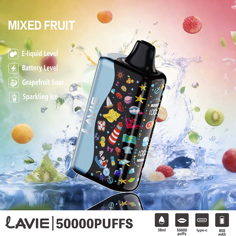 05 Mixed Fruit Lavie 50000 Puffs Sour&Ice Control Disposable Vape Wholesale