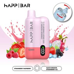 06 Black Dragon Strawberry Ice HAPP BAR SH150K 150K Puffs 2 in 1 Disposable Vape Wholesale