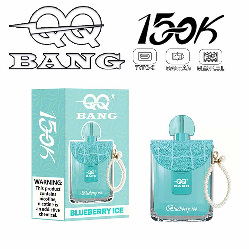 07 Blueberry Ice QQ Bang 150K Puffs Disposable Vape Wholesale