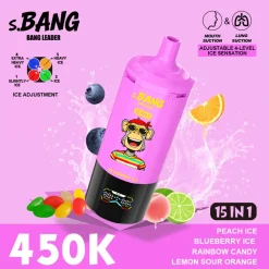 08 Peach Ice & Blueberry Ice Bang Leader 450K Puffs 15 in 1 Disposable Vape Wholesale