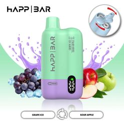 08 Sour Apple HAPP BAR SH150K 150K Puffs 2 in 1 Disposable Vape Wholesale