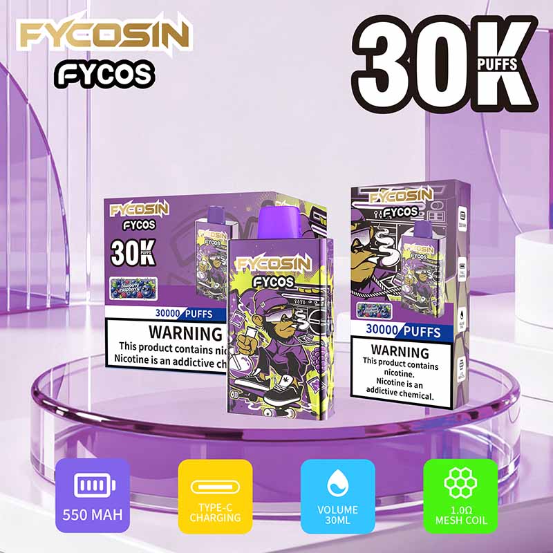 FYCOS FYCOSIN 30000 Puffs Disposable Vape Wholesale 07 Blueberry Raspberry