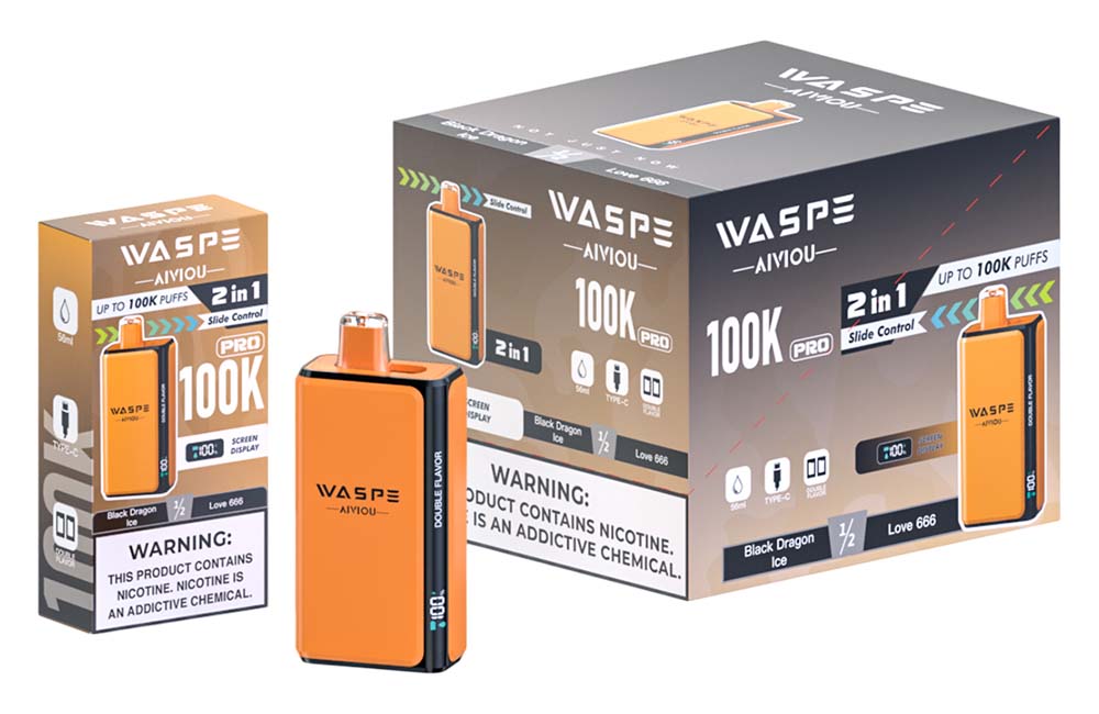 Waspe 100K Pro 2 in 1 100K Puffs Disposable Vape Wholesale 5 Waspe 100K Pro 2 in 1 100K Puffs Disposable Vape Wholesale 5