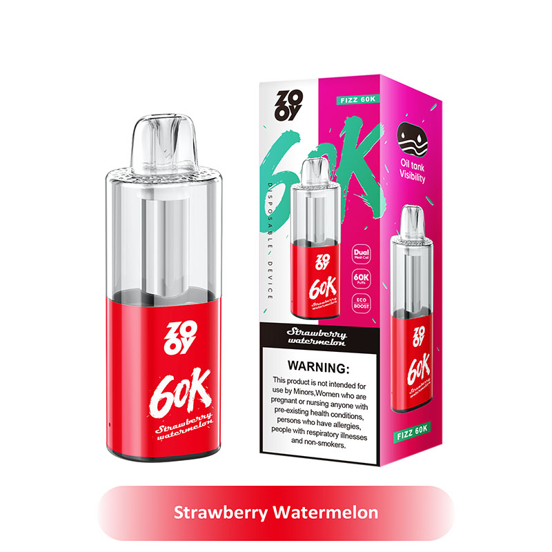 Zooy Fizz 60K Puffs Two Modes Disposable Vape Wholesale 09 Strawberry Watermelon