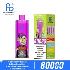 03 Strawberry Banana Fumot ECO 4in1 80K Puffs 4 Flavors Disposable Vape Wholesale