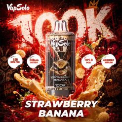 03 Strawberry Banana Vapsolo 100K Puffs Disposable Vape Wholesale EU Warehouse