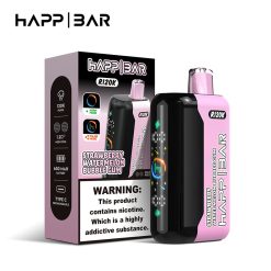 04 Strawberry Watermelon Bubble Gum Happ Bar R120K 120000 Puffs Disposable Vape Wholesale