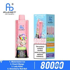 06 Watermelon Ice Fumot ECO 4in1 80K Puffs 4 Flavors Disposable Vape Wholesale