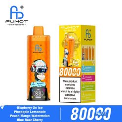 07 Blueberry On Ice Fumot ECO 4in1 80K Puffs 4 Flavors Disposable Vape Wholesale