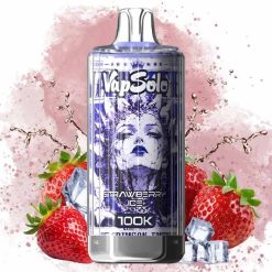 09 Strawberry Ice Vapsolo 100K Puffs Disposable Vape Wholesale EU Warehouse