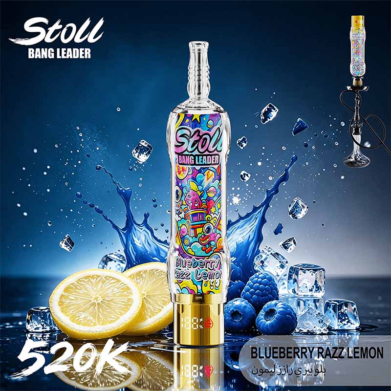 10 Blueberry Razz Lemon Bang Leader Stoll 520K Puffs Shisha Hookah Vape Wholesale