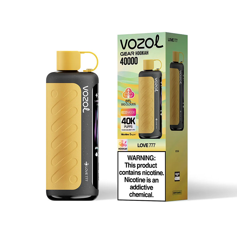 10 Love 777 Vozol Gear Hookah 40000 Puffs Shisha Vape Wholesale