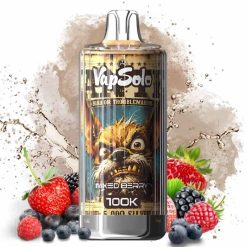 13 Mixed Berry Vapsolo 100K Puffs Disposable Vape Wholesale EU Warehouse