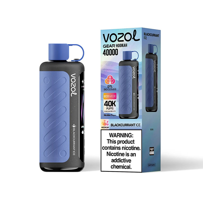 26 Blackcurrant ice Vozol Gear Hookah 40000 Puffs Shisha Vape Wholesale