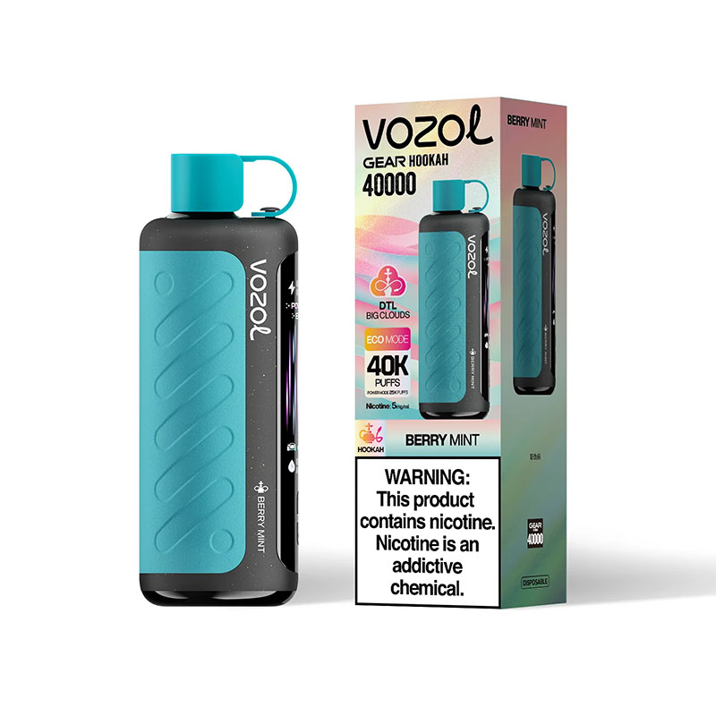 32 Berry Mint Vozol Gear Hookah 40000 Puffs Shisha Vape Wholesale